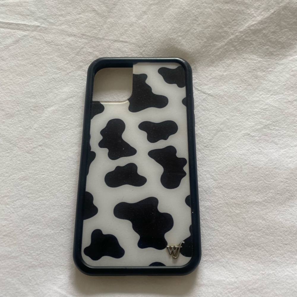 Wildflower cow phone case